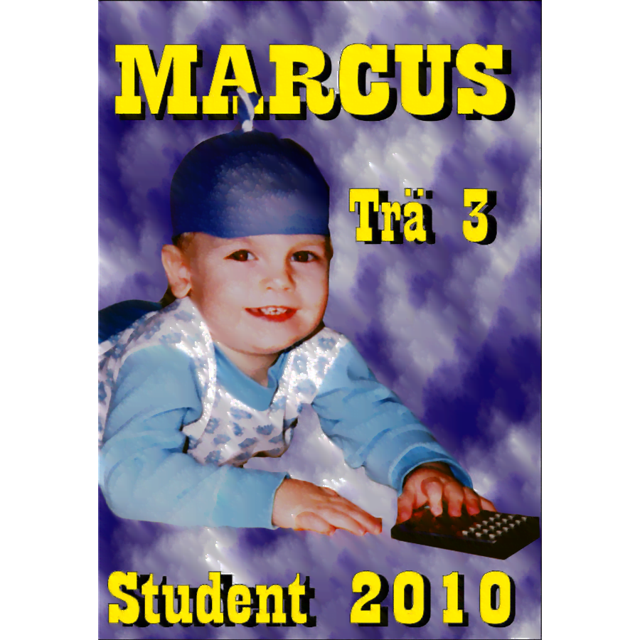 Studentskylt Marcus