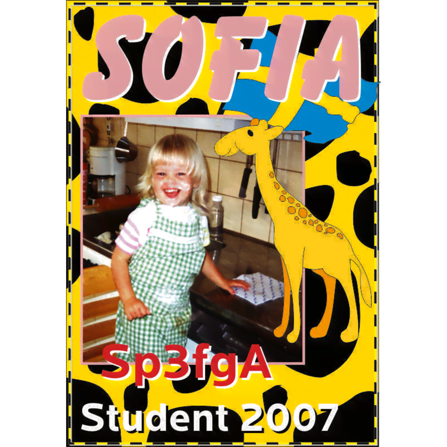 Studentskylt Sofia